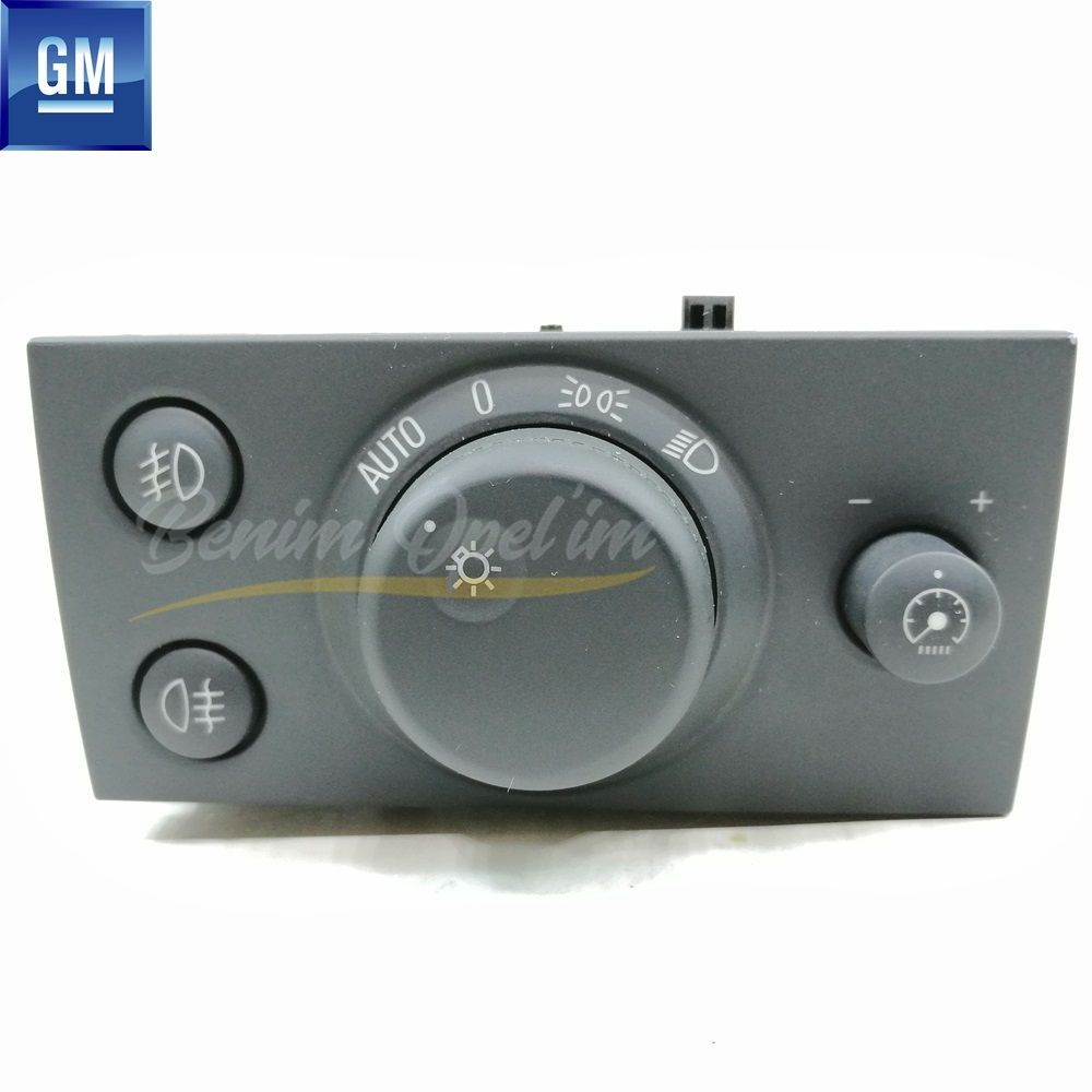 Opel Vectra C, Signum Complete Headlight Switch Smoked Auto Feature (AC) GM Genuine 6240361 - 13178322