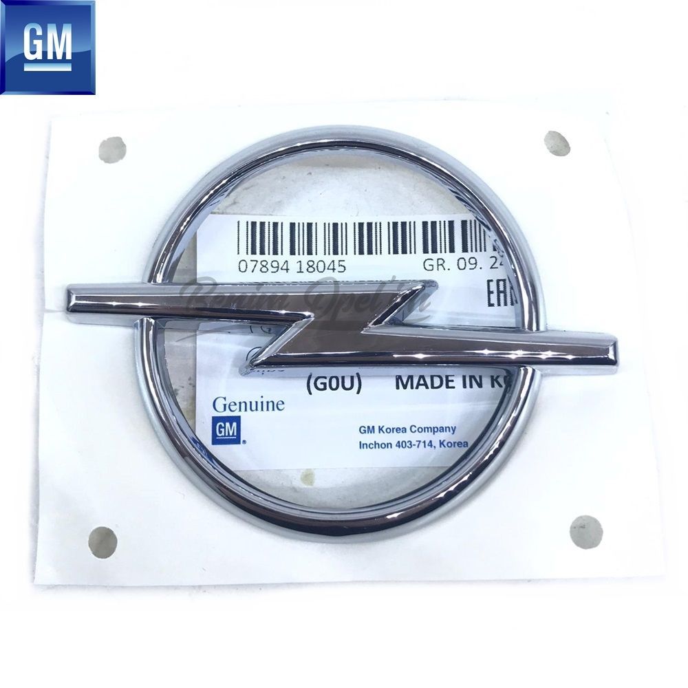 Product Code : 5177064 - Opel Vectra B Adhesive Rear Tailgate Emblem Chrome GM Genuine 5177064 - 90444435 - 90444435