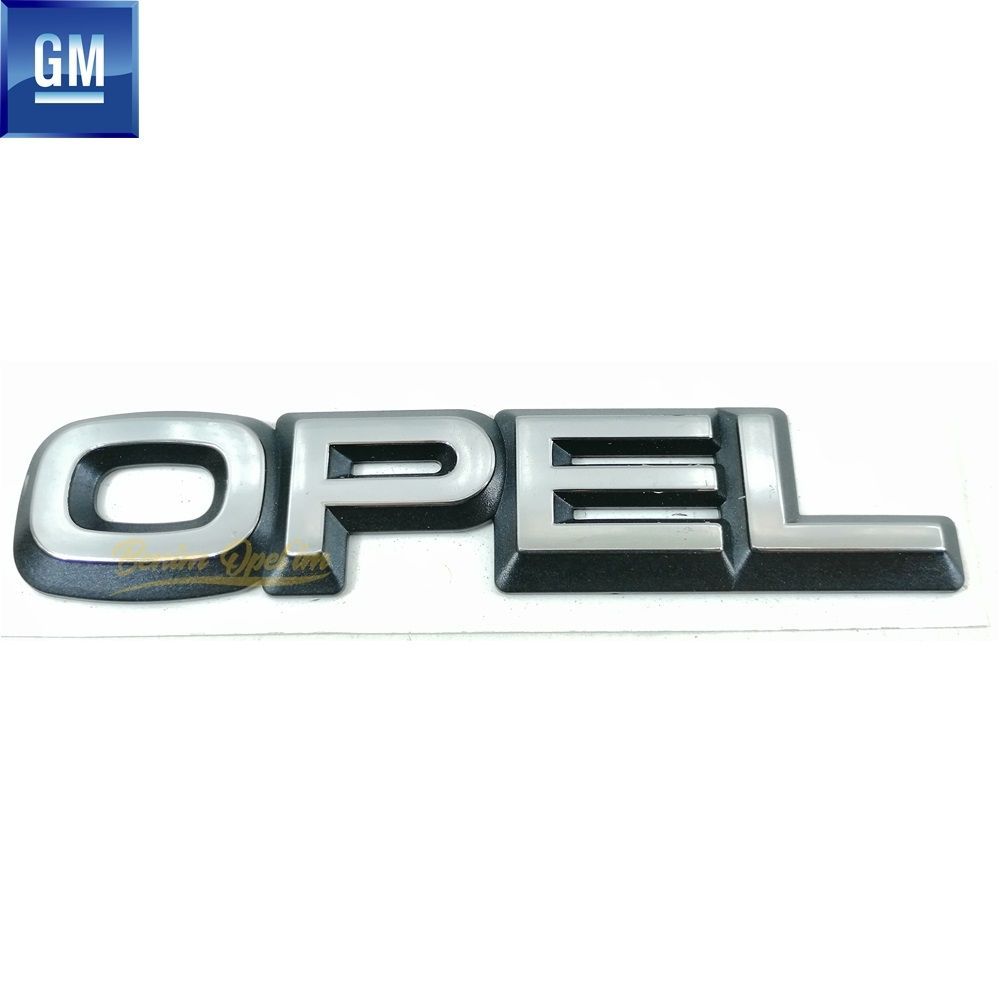 Product Code : 177611 - Rear Boot Opel Lettering Chrome Plated Black Opel Astra F Corsa B Tigra A Kadett E Vectra A GM Genuine 177611 - 90444435