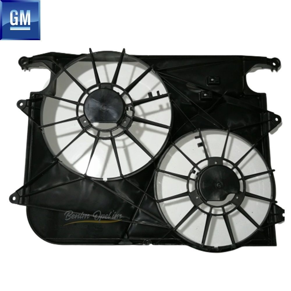 Opel Antara, Chevrolet Captiva C100 Double Radiator Fan Hood 2.0 Diesel GM Original 93743528 - 4803247