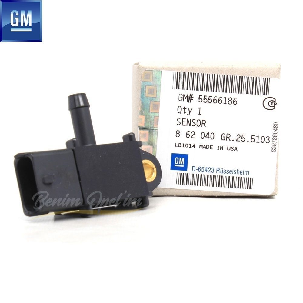 Product Code : 55566186 - Exhaust Pressure Sensor 1.3/1.7 Diesel Opel Astra H J, Corsa C D, Insignia A, Meriva A B, Mokka, Zafira B C, Aveo T300, Cruze, Trax GM Original 55566186 - 862040