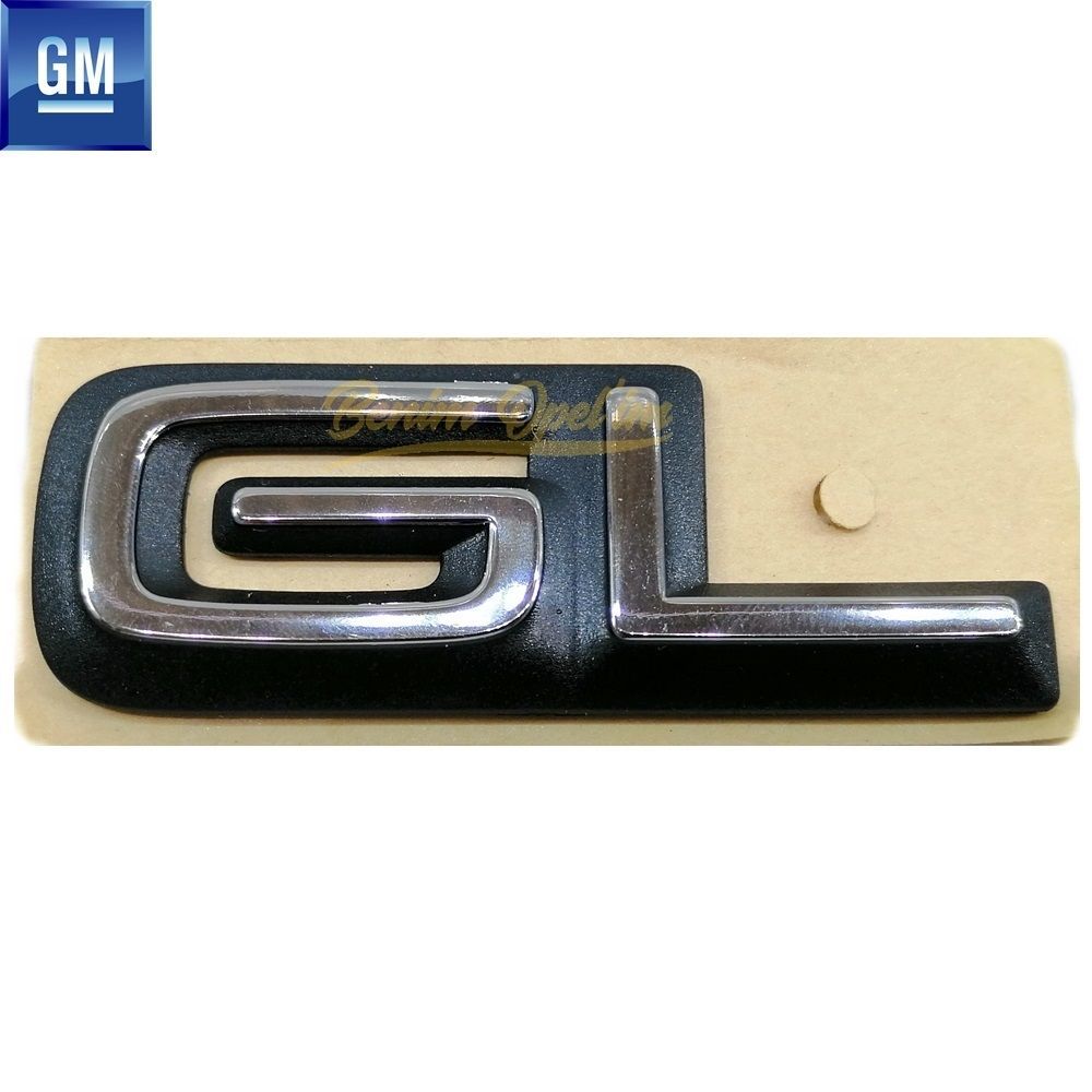 Chrome Plated Gl Lettering Black Opel Omega A, Vectra A, Astra F, Corsa A, Kadette E GM Genuine 90214475 - 1101516