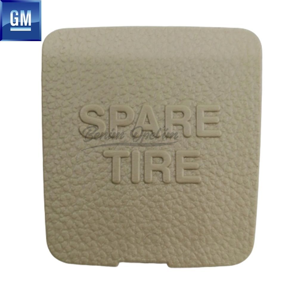 Chevrolet Captiva C100 Rear Boot Spare Wheel Bolt Compartment Cover Beige (Spare Tire Written) GM Genuine 96829422