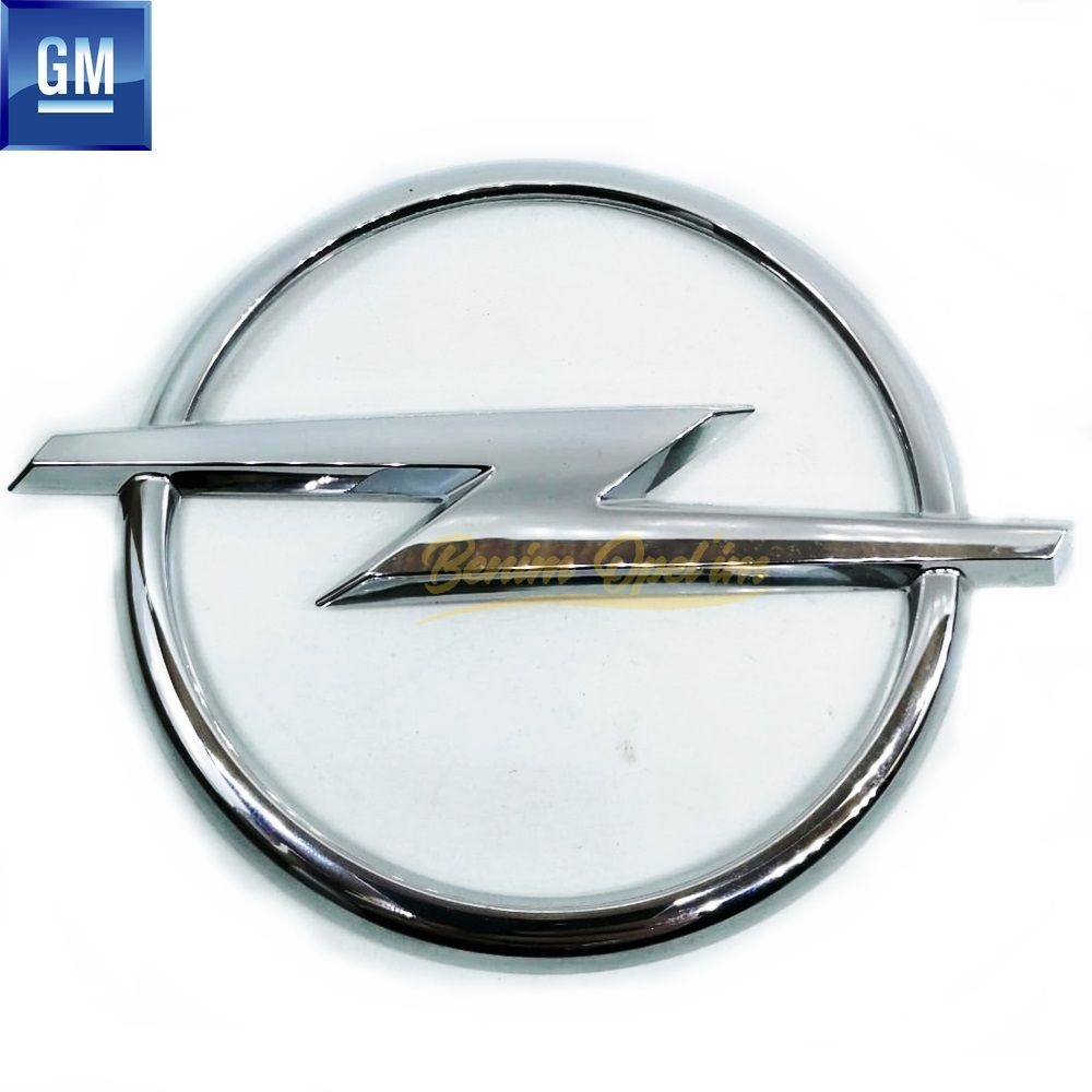 Product Code : 129864İ - Opel Astra H HB Rear Trunk Emblem Chrome (Without Adhesive) GM Original 129864I - 13171580