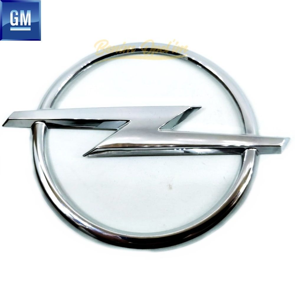 Opel Corsa D Rear Trunk Emblem Chrome (Without Adhesive) 2007 And 2010 GM Original 129694I - 93191550