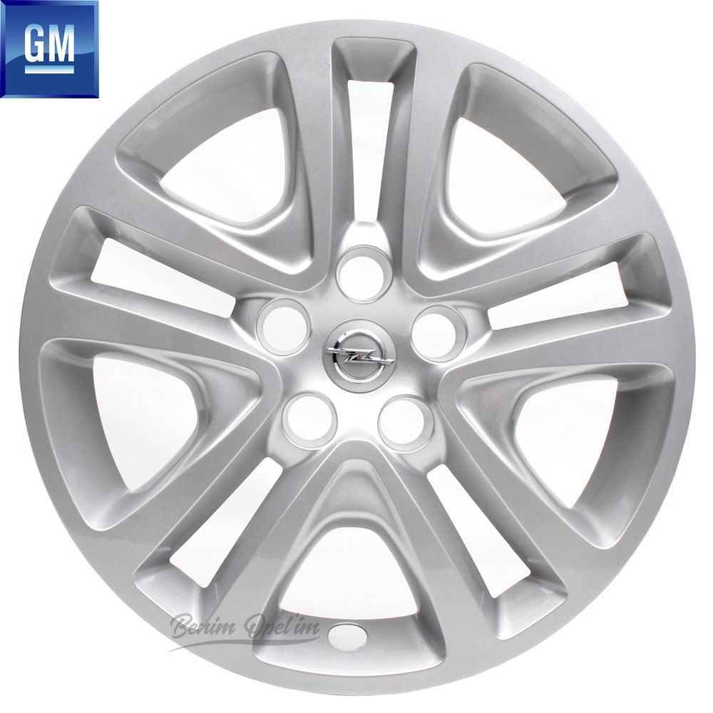 Opel Astra K Wheel Cover Silver Grey 16 Inch 6.5Jx16 1 Piece Price GM Original 13409779 - 1006369