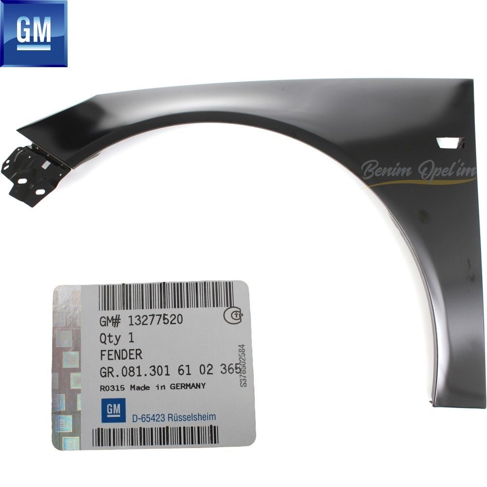 Product Code : 13277520 - Opel Insignia A Left Front Fender Sheet GM Original 13277520 - 6102365