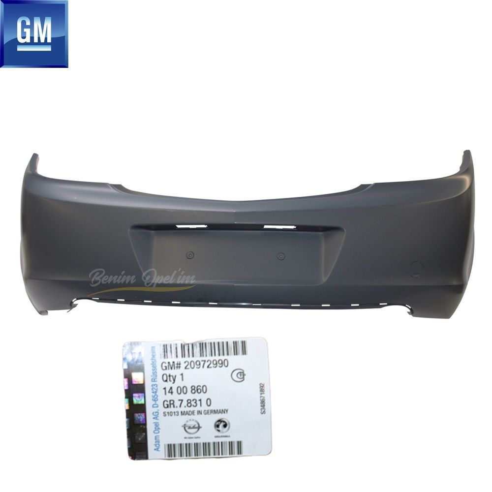 Opel Insignia A Sensorless Rear Bumper Liner GM Genuine 13238744 - 20972990