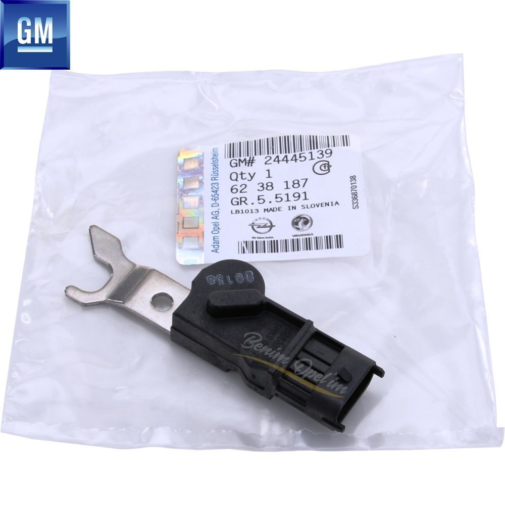 Product Code : 6238187 - Oval New Type Eccentric Speed Sensor 1.8 16V / 2.0 16V (X20XEV) Engine Opel Astra F, Calibra, Omega B, Vectra A, Vectra B GM Genuine 1238915 - 90458252