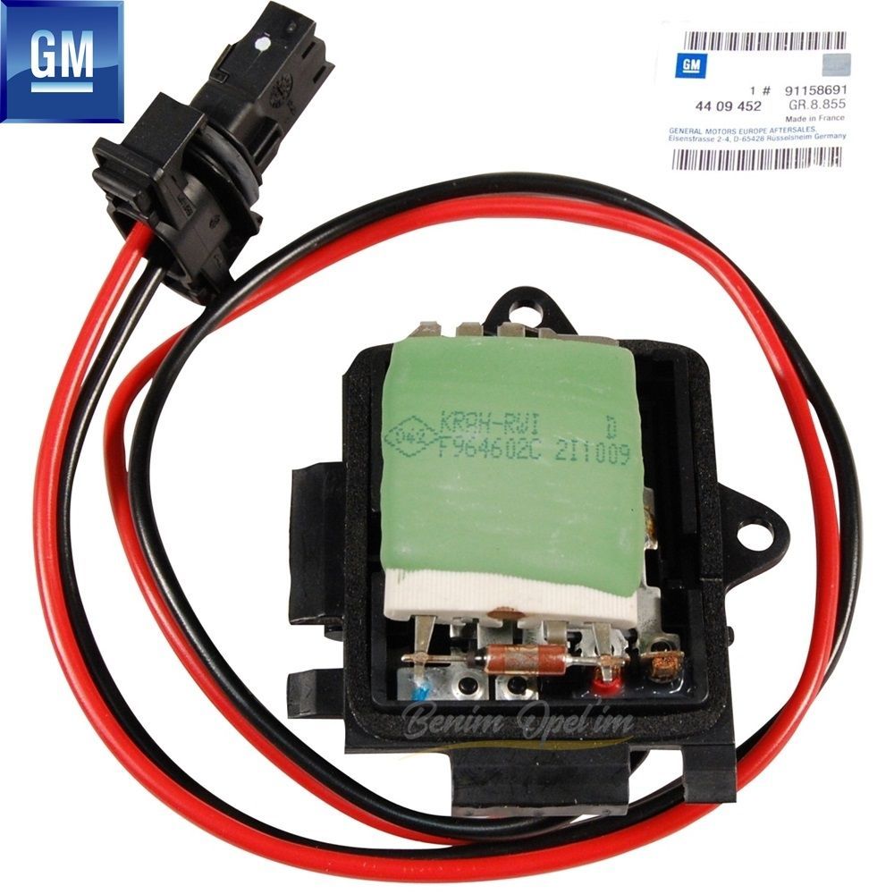 Product Code : 4409452 - Opel Vivaro A, Renault Trafic Air Conditioned Heating Resistor GM Original 4409452 - 91158691