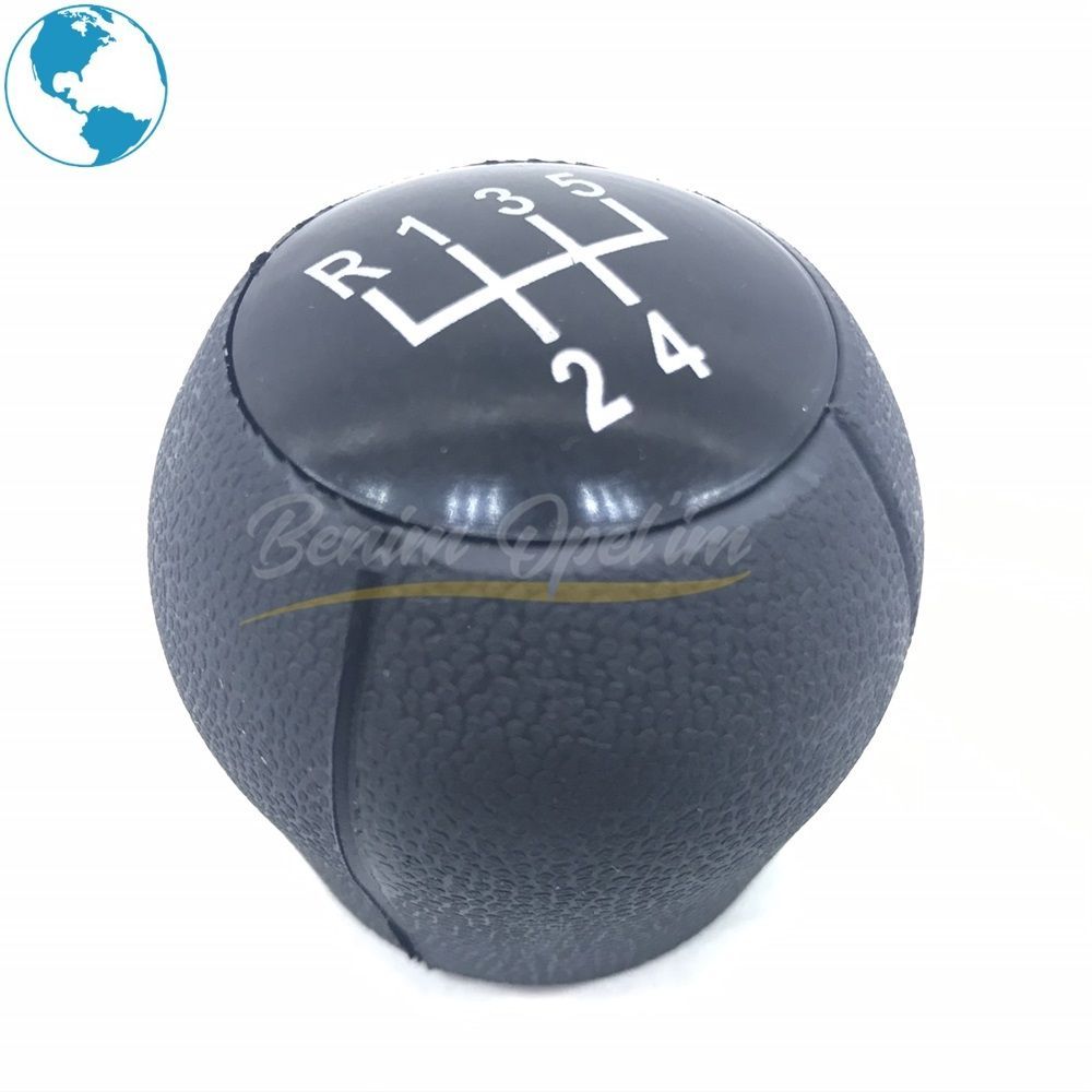 Product Code : 5738746E - Classic Type Written Manual 5 Forward Gear Knob Black Opel Corsa C, Meriva A, Tigra B, Vectra B, Combo C 1st Class Quality 5738746