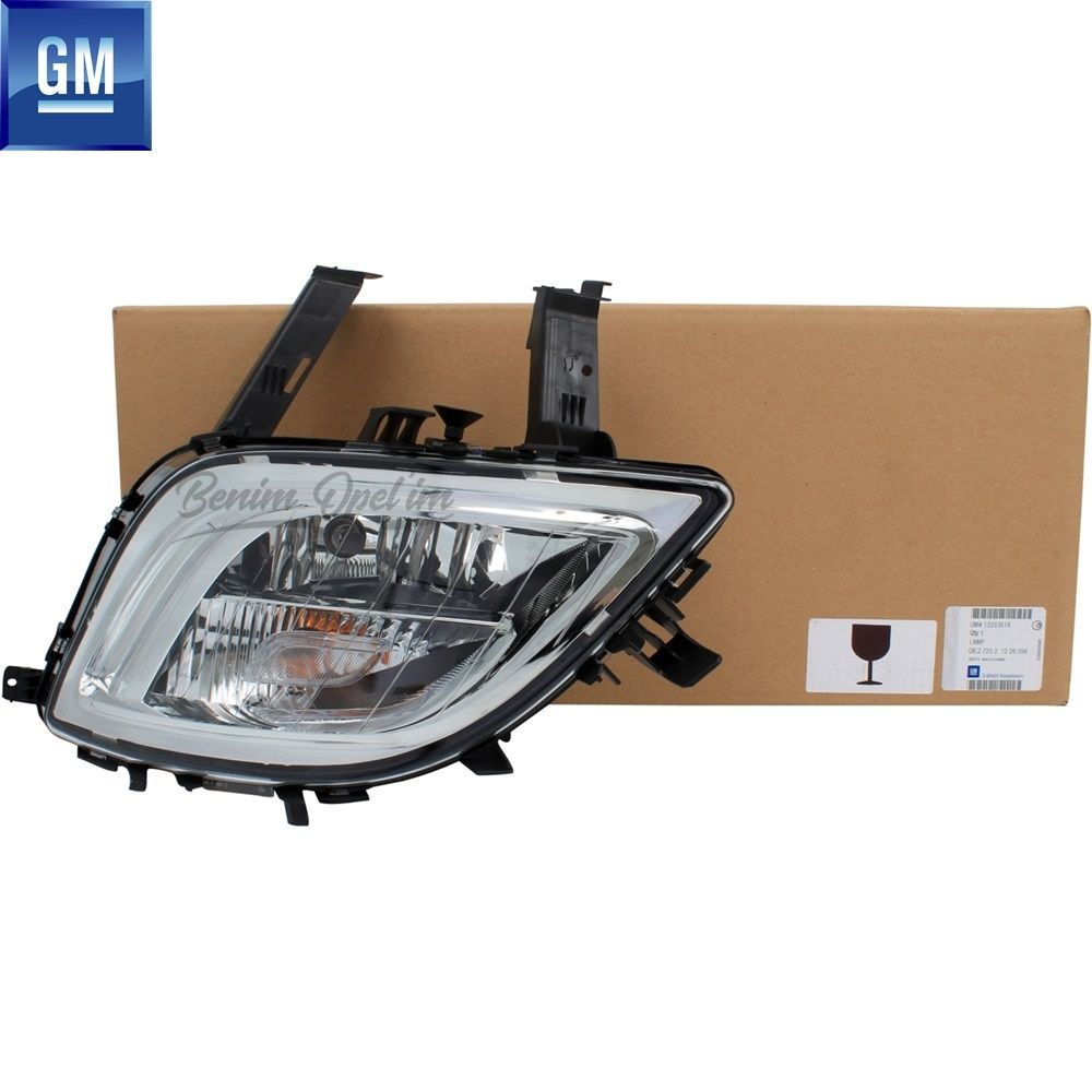 Opel Astra J Complete Left Front Fog Lamp with Signal (2 Sockets) GM Original 1226096 - 13293618