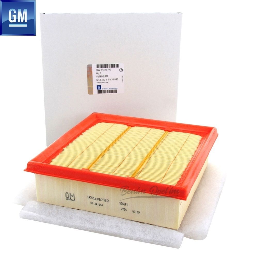 Product Code : 5834043 - Opel Corsa D Sponge Air Filter 1.3/1.4/1.6/1.7 GM Original 5834043 - 93188723