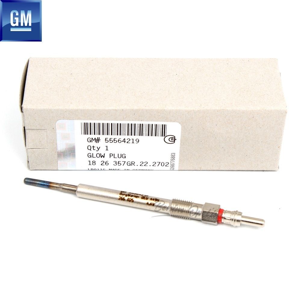 Glow Plug 1.3 Diesel A13DTE, A13DTC, Z13DTE Opel Astra J, Corsa D, Meriva B, Aveo T300 GM Genuine 1826357 - 55564219