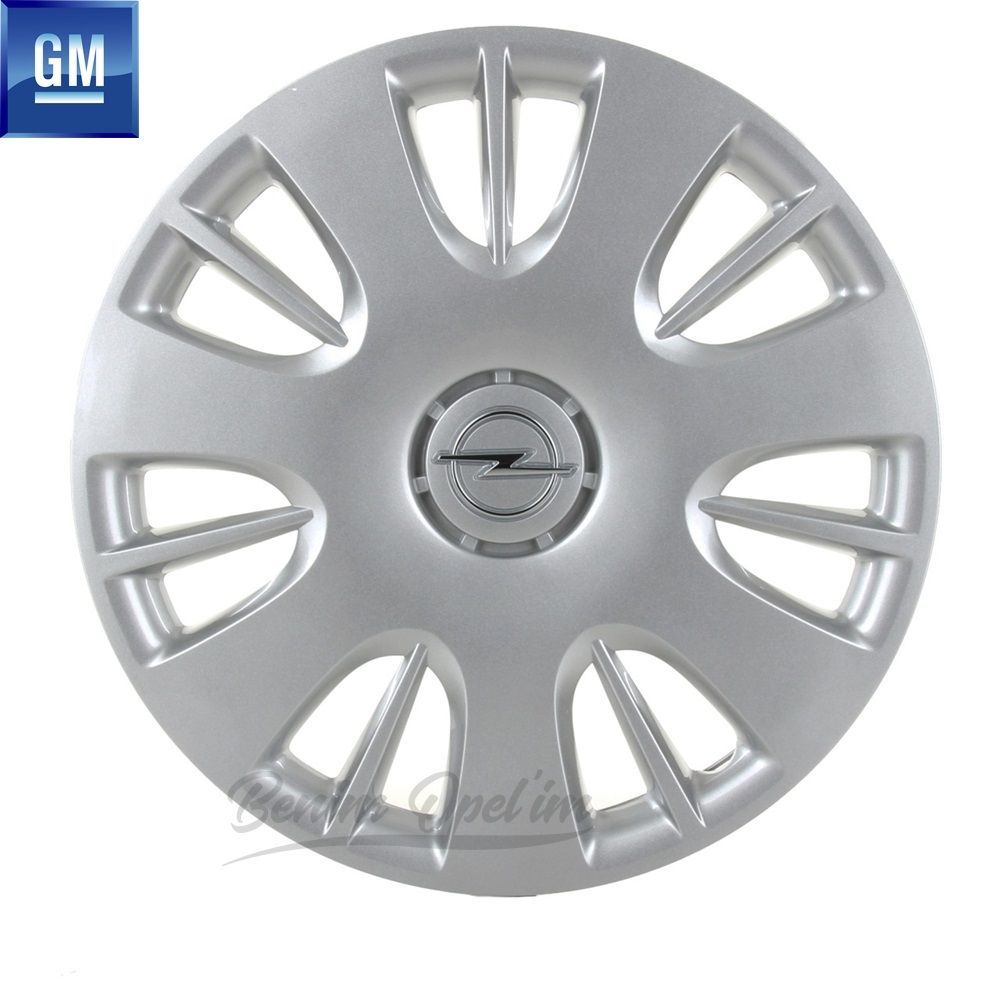 Opel Corsa D Wheel Cover Silver Grey 15 Inch Code: Qb 1 Piece Price GM Genuine 6006095 - 13214814 - 13214814