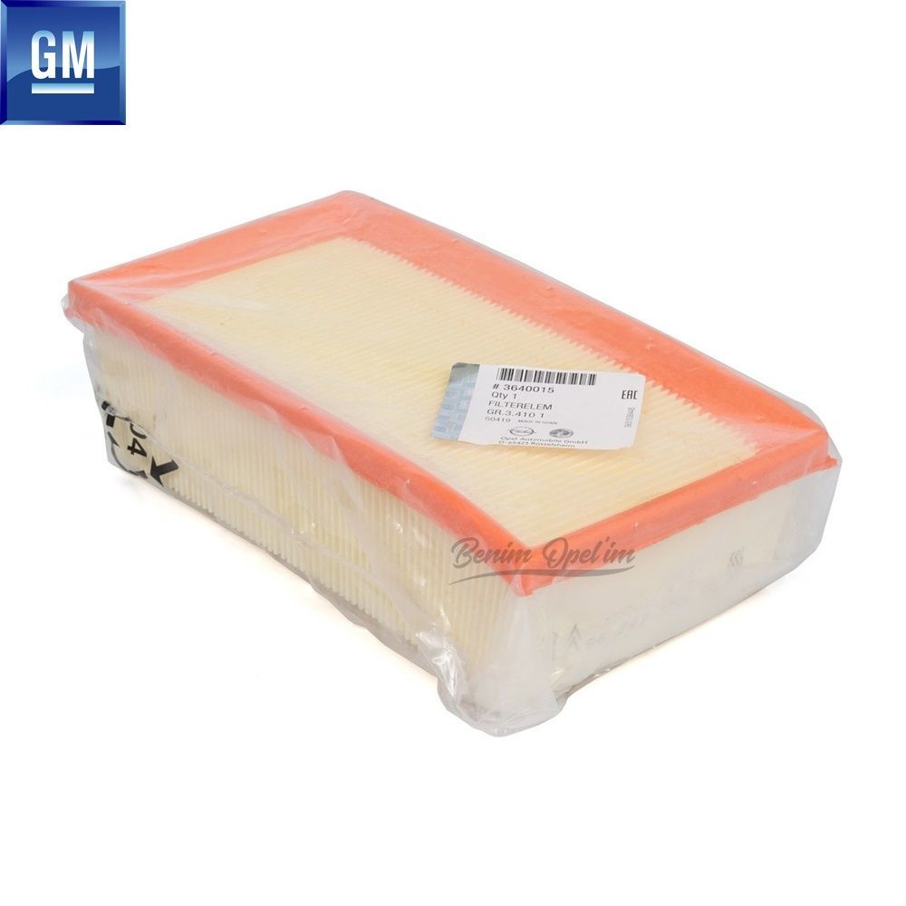 Product Code : 3640015 - Opel Crossland X Air Filter 1.2 Petrol GM Original 3640015