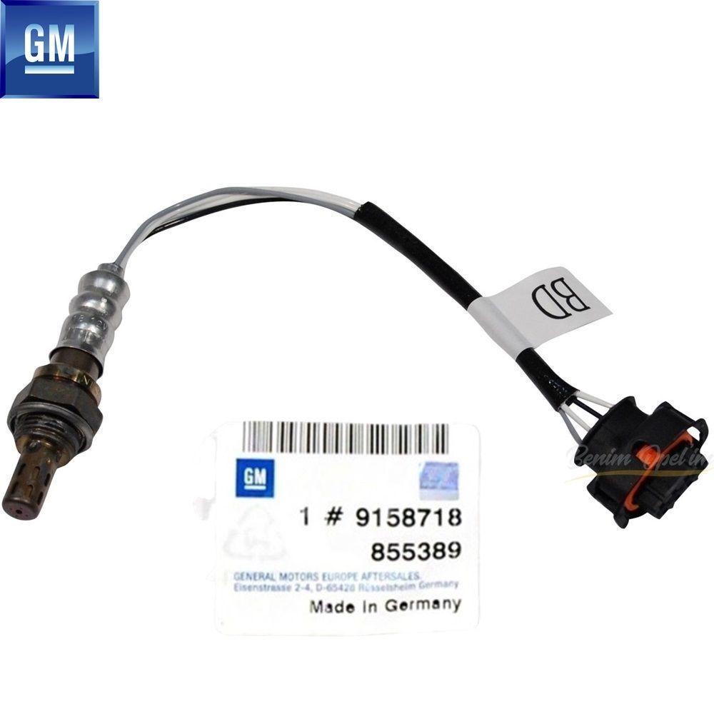 Position 2 Front Oxygen Sensor 1.6/1.8 Opel Zafira A, Astra G H, Corsa C, Meriva A, Tigra B, Vectra B C GM Genuine 855389 - 9158718