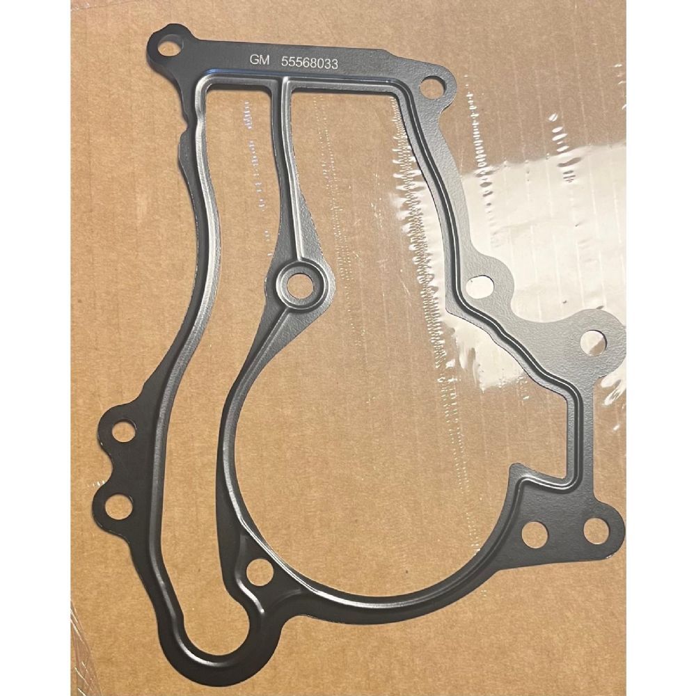 Product Code : 55568033 - Sheet Metal Recirculation Water Pump Gasket 1.2/1.4 Aveo T300, Cruze, Trax, Adam, Astra J, Corsa D E, Insignia A, Meriva B, Mokka, Zafira C GM Original 55568033 - 1334129