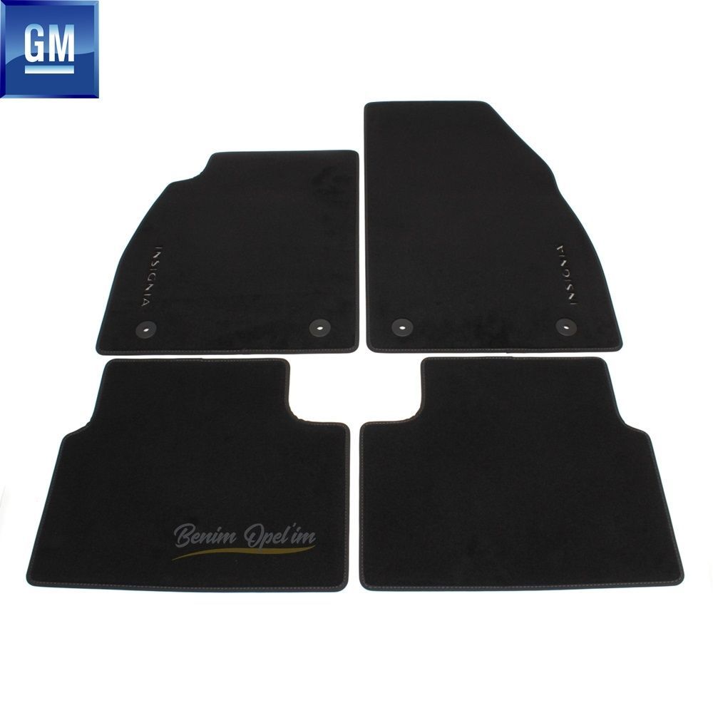 Opel Insignia A Insignia Printed Carpet Floor Mats Smoked GM Genuine 13333702 - 1723065