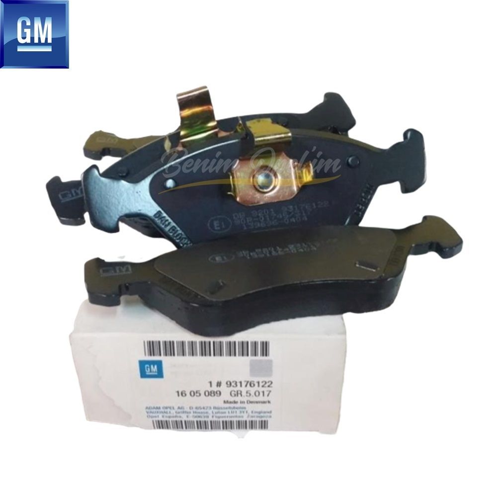 Product Code : 93176122 - Front Brake Pad 1.6/1.7/1.8/2.0 Opel Astra F Calibra Vectra A Vectra B GM Genuine 1605089 - 93176122