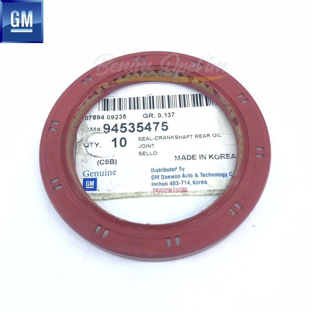 Product Code : 94535475 - Rear Crankshaft Seal 1.2 8V Chevrolet Aveo, Kalos, Spark GM Genuine 94535475