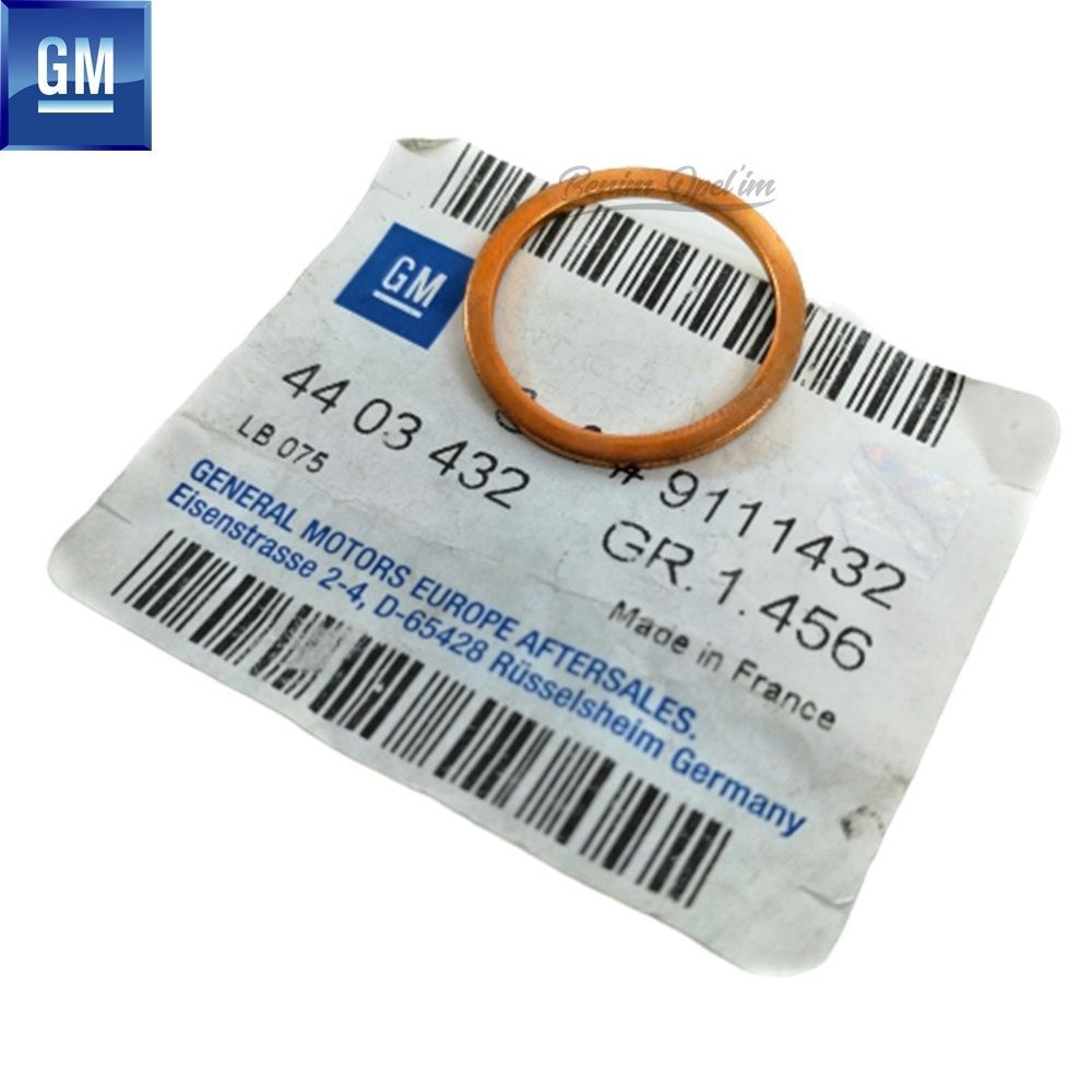 Opel Movano A, Renault Master Oil Filter Copper Gasket 2.5/2.8 GM Original 4403432 - 9111432