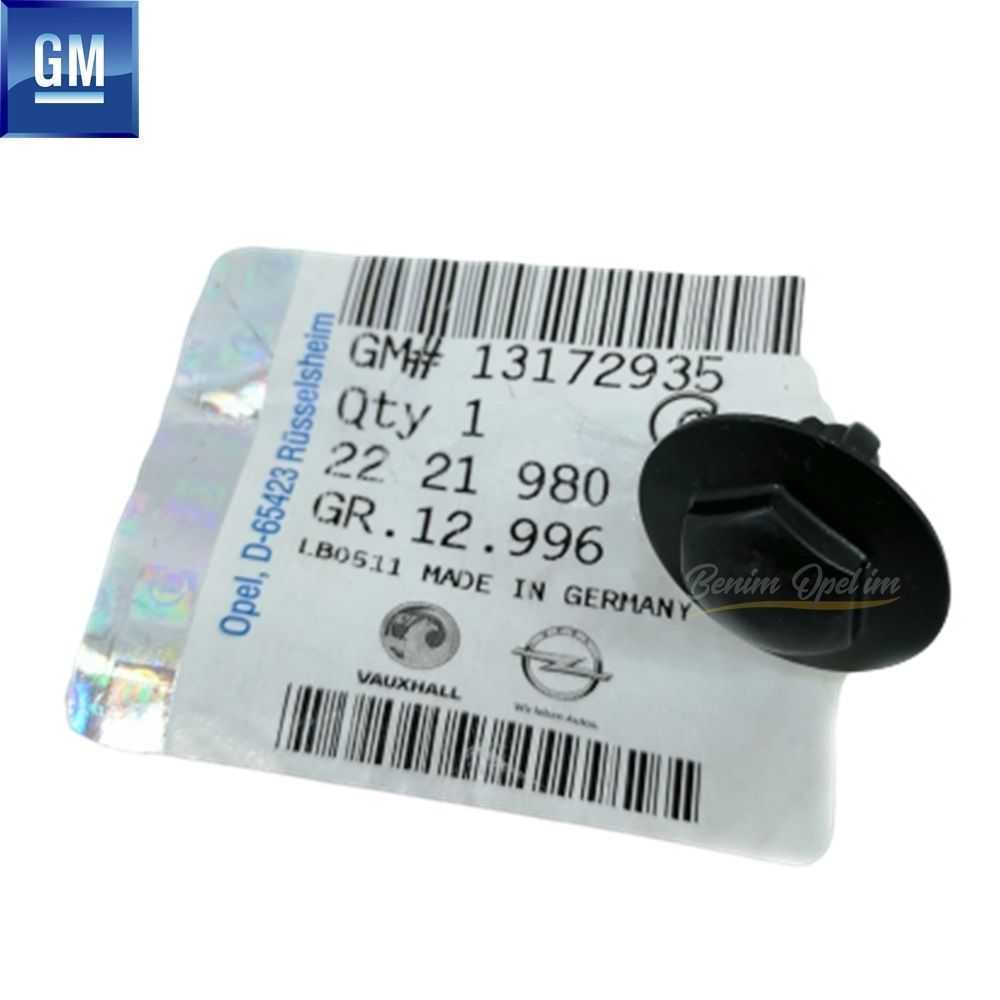 Opel Meriva A Boot Floor Trim Clip Black GM Genuine 2221980 - 13172935