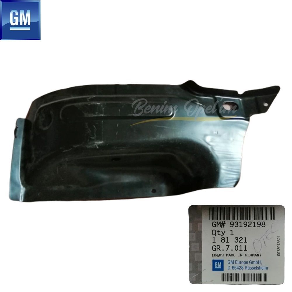 Opel Astra H Sedan Right Rear Lower Fender Extension Sheet GM Genuine 181321 - 93192198