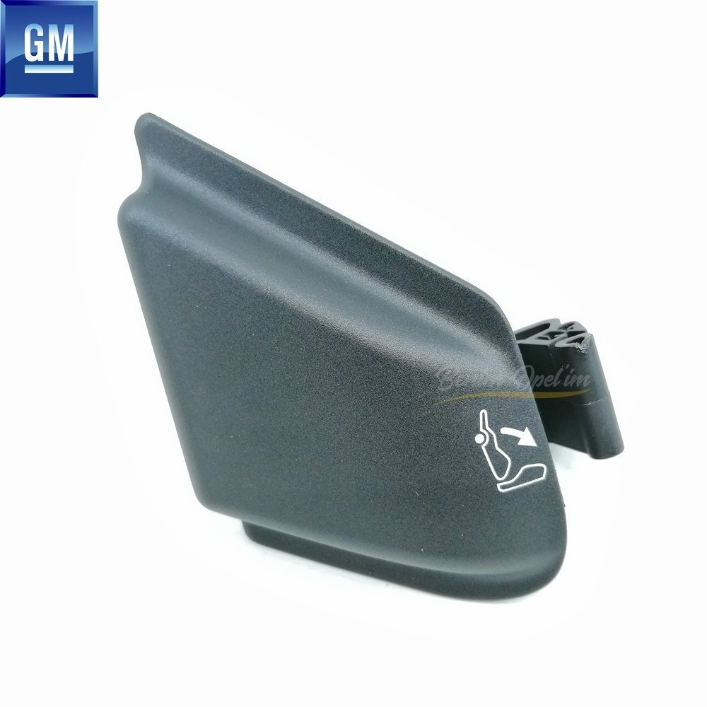 Right Front Seat Lock Button Black Opel Corsa D, Corsa E, Adam GM Genuine 166362 - 93192556