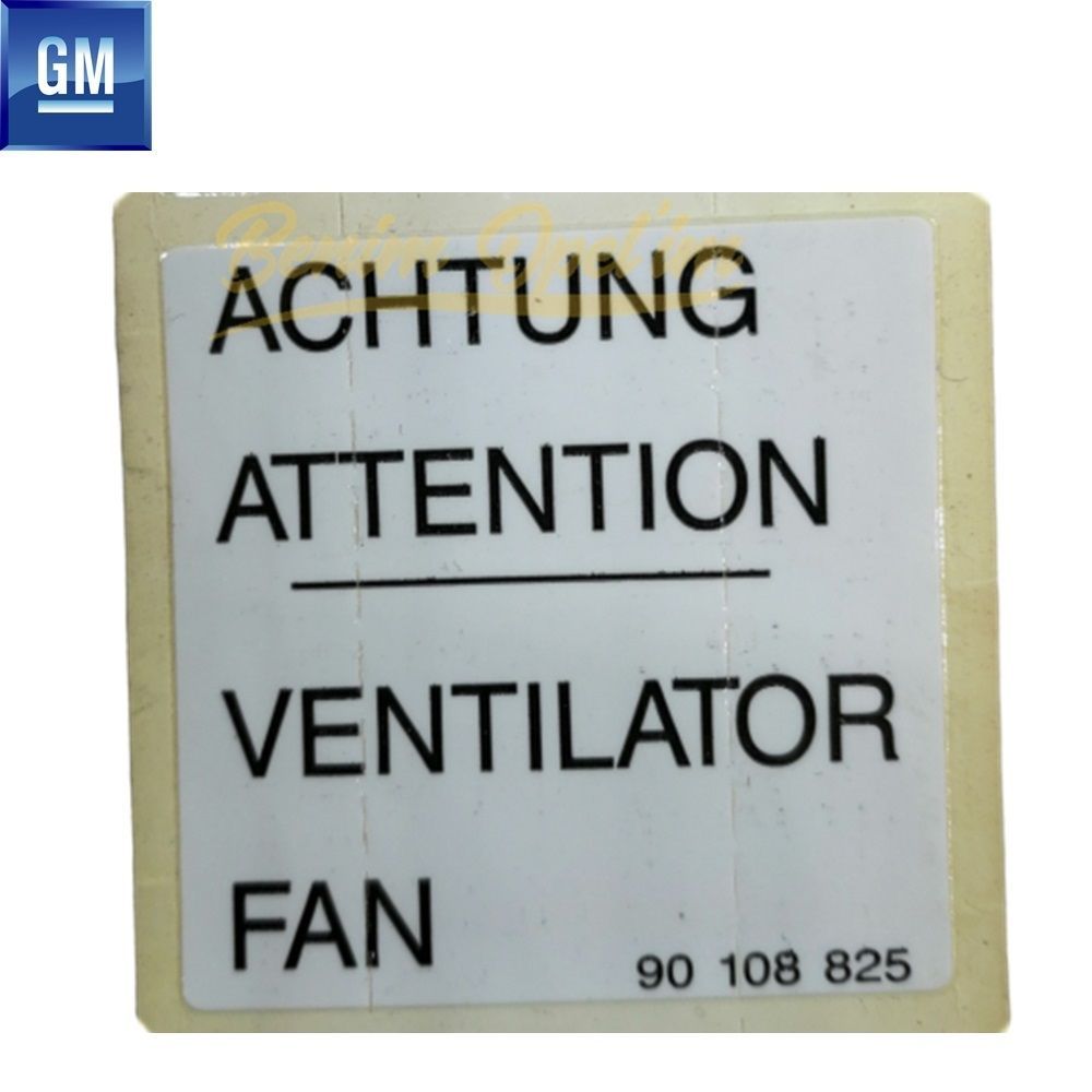 Product Code : 1302980 - Opel Attention Radiator Fan Attachment 4X4Cm (Achtung Attention Ventilator Fan) GM Original 1302980 - 90108825