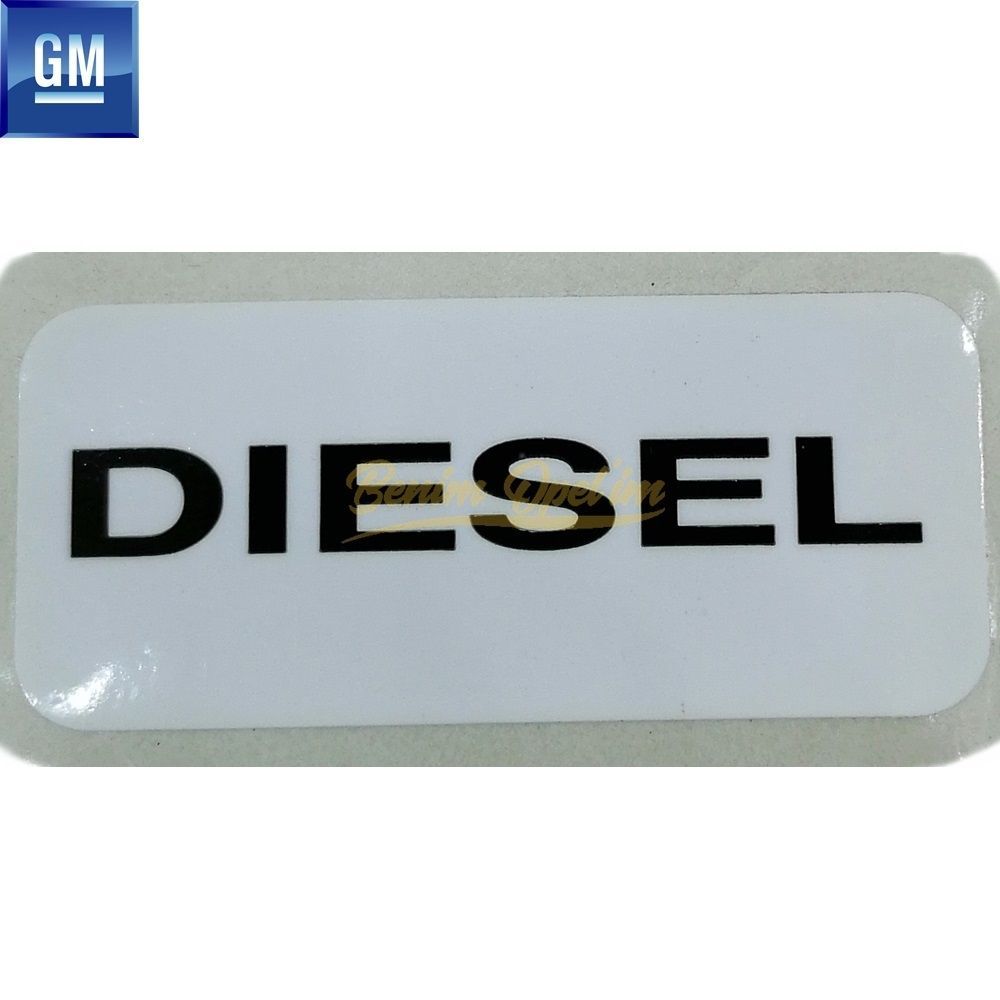 Product Code : 806912 - Opel Fuel Tank Cap Diesel Sticker 2X4.5Cm (Diesel Sticker) GM Original