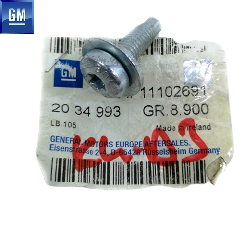 Product Code : 2034993 - Opel Corsa C Washer Rear Door Hinge Torx Screw M8X25 GM Genuine 2034993 - 11102691