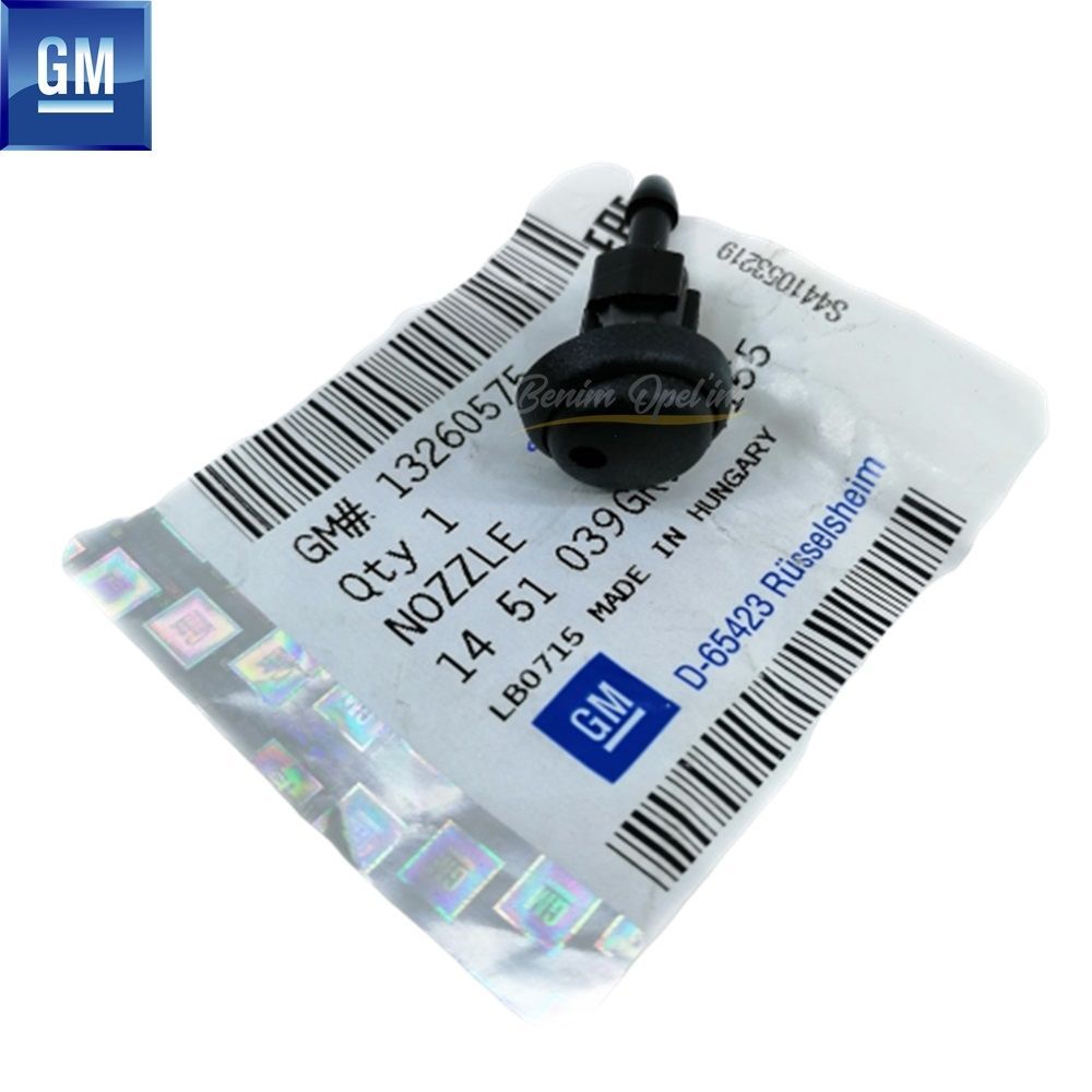 Product Code : 1451039 - Opel Astra J HB Chevrolet Cruze HB Rear Window Water Sprinkler Nozzle Black GM Original 1451039 - 13260575 - 13260575