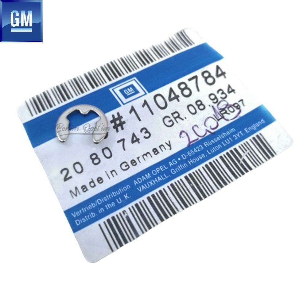 Spare Wheel And Front Door Safety Lock Tab 7.0 Opel Astra F G, Zafira A, Calibra, Corsa A B C, Meriva A, Omega A B, Vectra A B GM Genuine 2080743 - 11048783