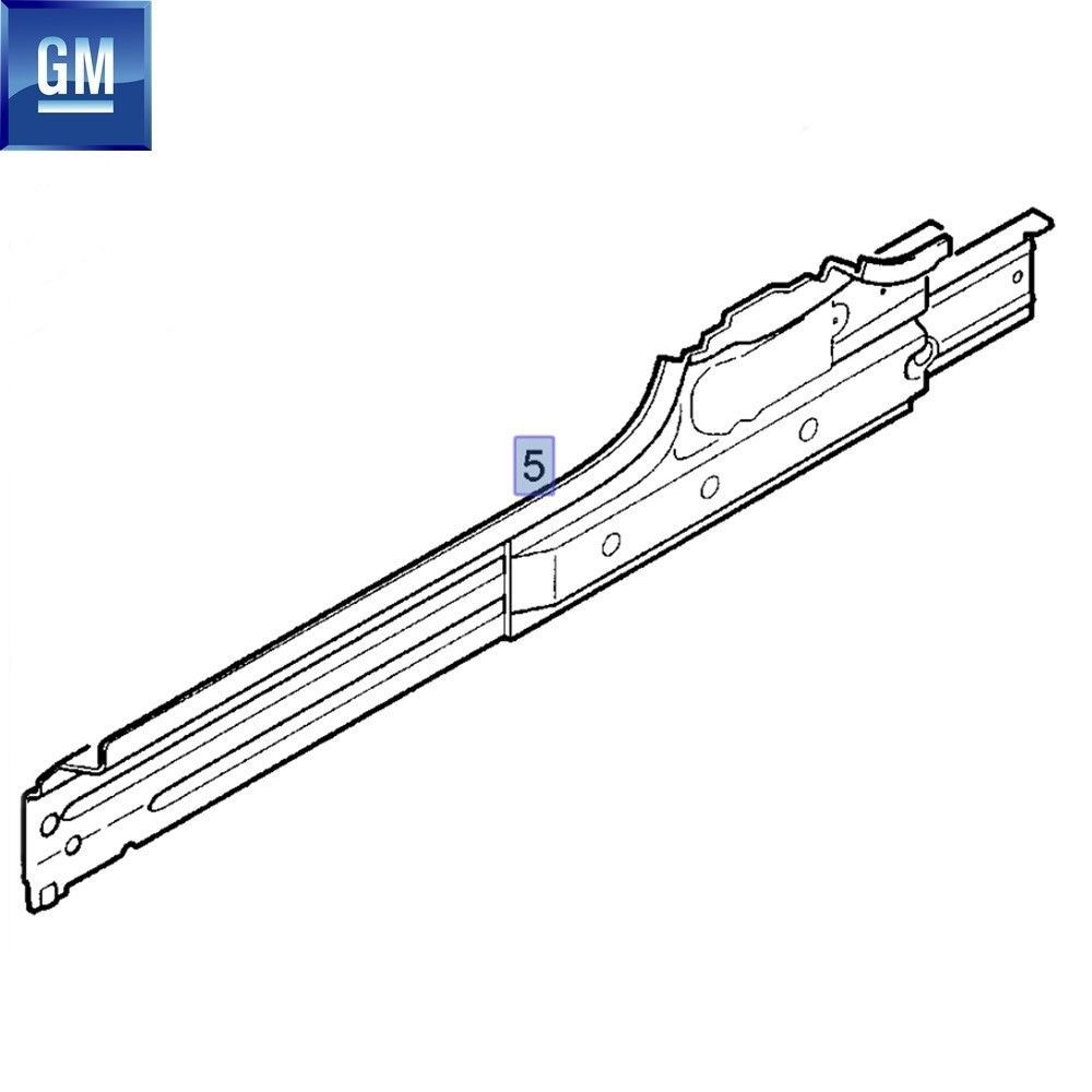 Opel Combo C Right Rear Starter Front Inner Sheet GM Original 180280 - 9199180