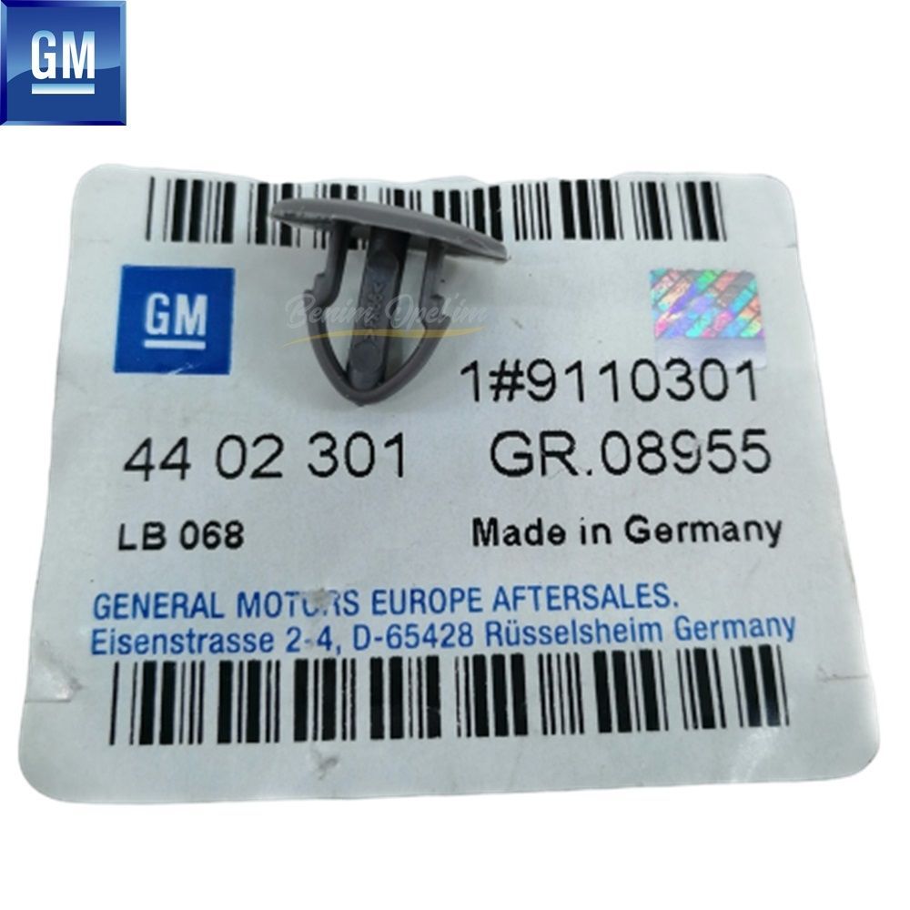 Opel Movano A, Renault Master Rear Door Trim Clip Grey GM Original 4402301 - 9110301