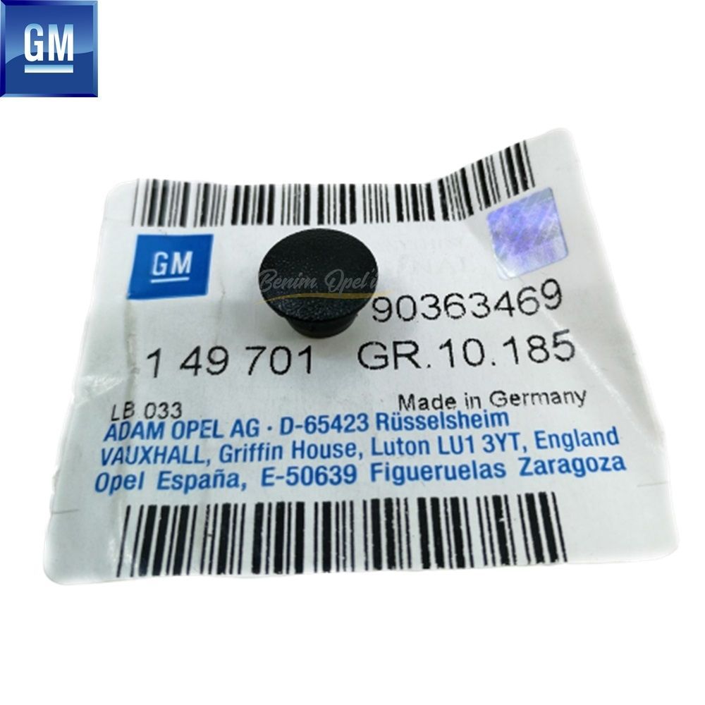 Product Code : 149701 - Outside Rear View Mirror Inner Bolt Concealment Cover Black 9.5mm Opel Astra G, Zafira A, Zafira B GM Genuine 149701 - 90363469