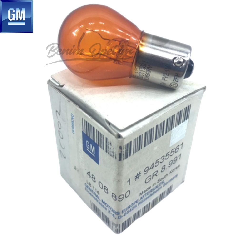 Product Code : 2098344 - Opel Signal Lamp Bulb Yellow 12V/21W GM Original 2098344 - 93190465