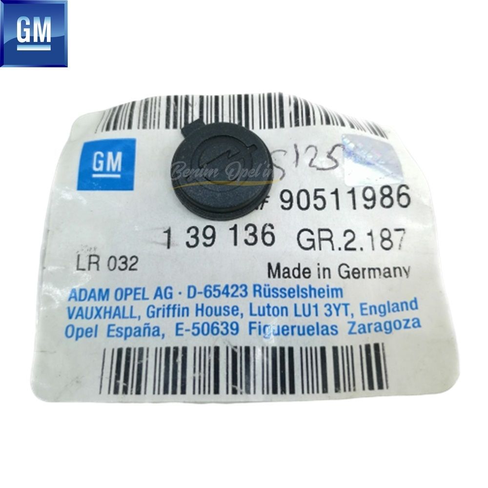 Product Code : 139136 - Top Remote Control Badge Opel Astra F, Astra G, Zafira A, Calibra, Vectra A GM Genuine 139136 - 90511984