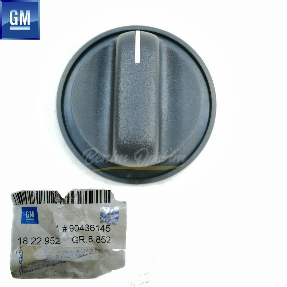 Product Code : 1822952 - Opel Vectra B Heater Adjustment Knob Black GM Genuine 1822952 - 90436145