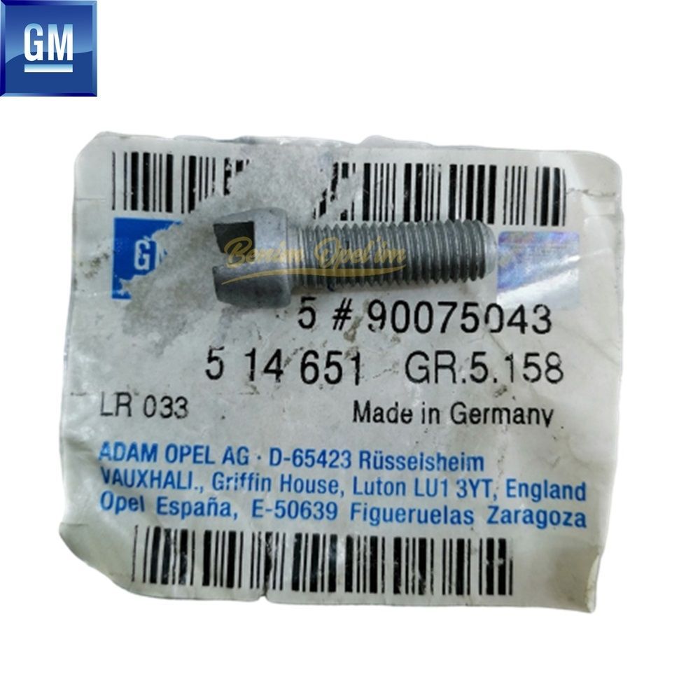 Product Code : 514651 - Brake Cable Adjusting Bolt M7X1 Opel Astra F, Calibra, Omega A B, Senator B, Vectra A B GM Original 514651 - 90075043