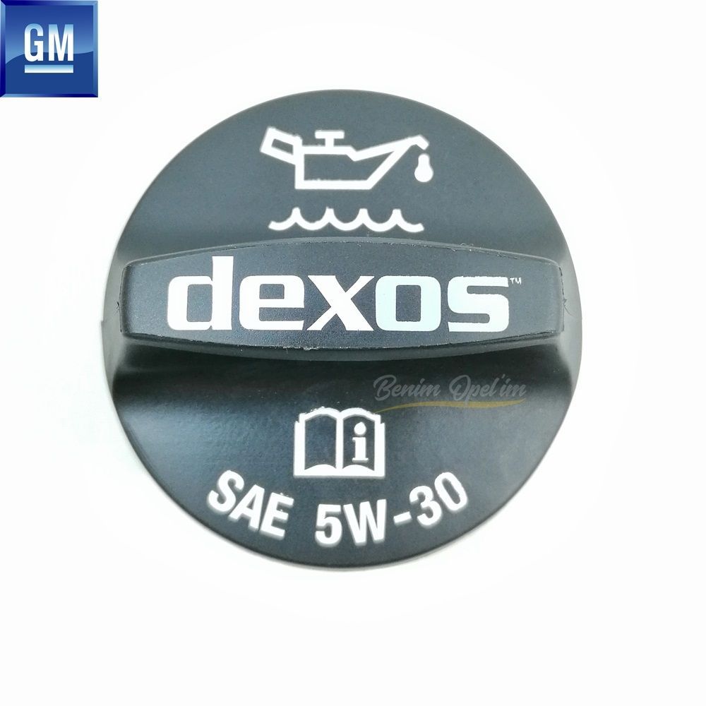 Engine Oil Cap Dexos Sae 5W, 30 Opel Astra J K, Corsa E, Insignia A B, Mokka, Zafira C, Adam GM Original 12662196 - 650224