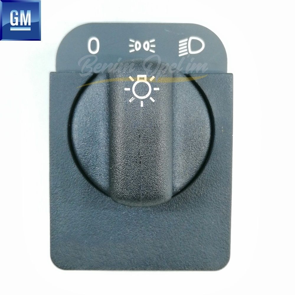 Complete Headlight Switch Black Opel Astra F, Calibra, Corsa B, Tigra A, Omega A, Vectra A GM Genuine 1240126 - 90213283