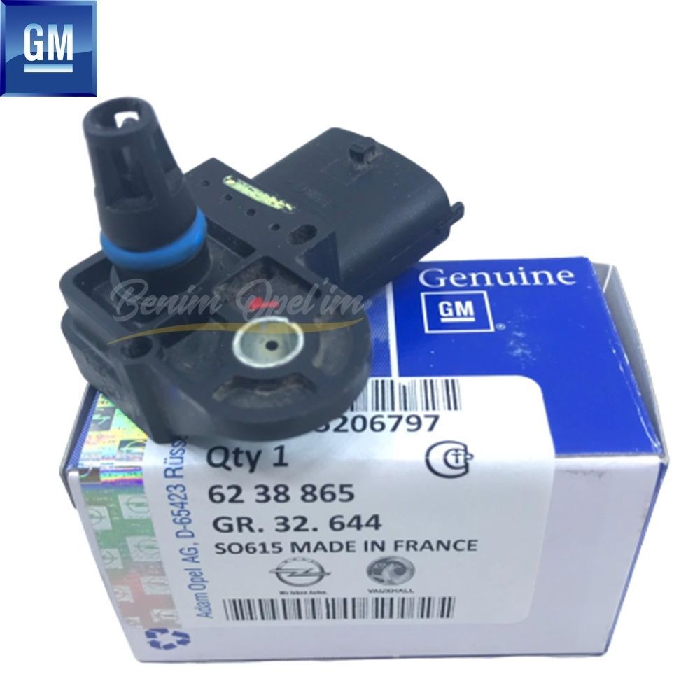 Intake Manifold Pressure Sensor 1.3/1.9/2.0 Opel Astra H J, Corsa D, Insignia A, Meriva B, Zafira B GM Genuine 6238865 - 55206797