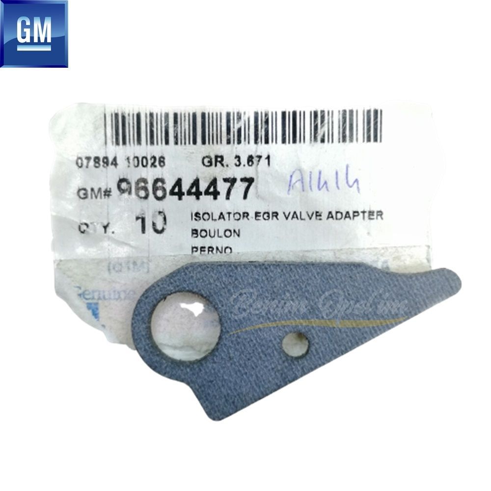 Product Code : 96644477 - Egr Valve Isolator Gasket 1.2 Chevrolet Aveo T200/T250/T255, Kalos, Spark M200 GM Genuine 96644477