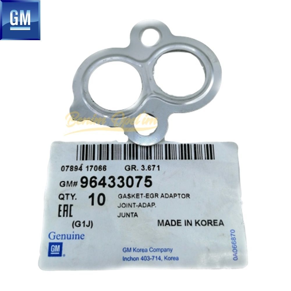 Chevrolet Lacetti J200, Rezzo U100 Egr Adapter Gasket 18mm GM Genuine 96433075