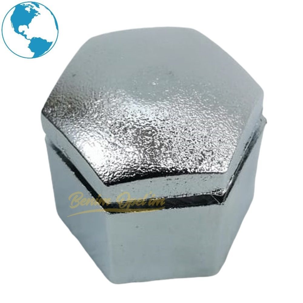 Product Code : 1008209E - Opel Small Lug Nut Cover Silver 23mm 1st Class Quality 1008209