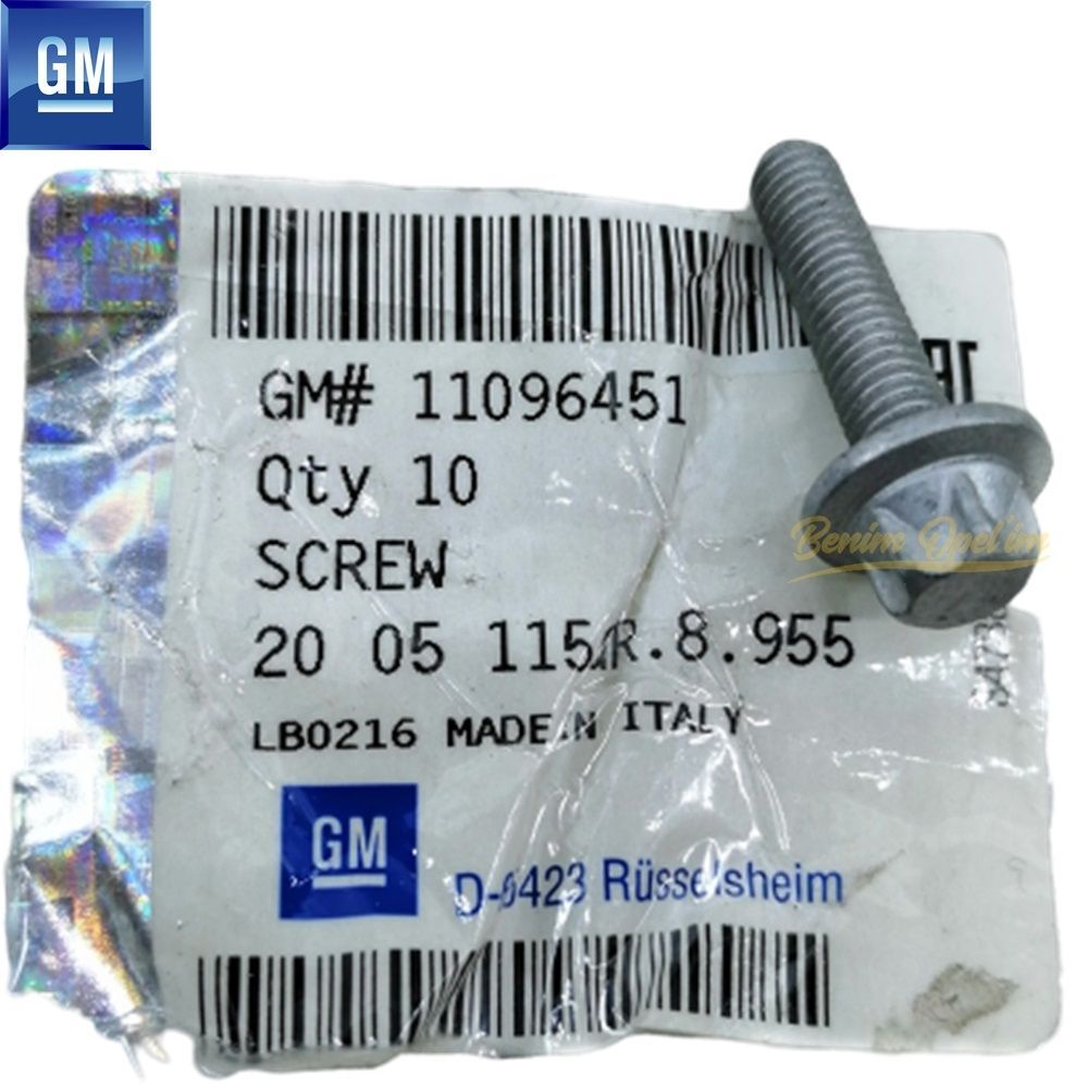 Product Code : 2005115 - Multipurpose Star Head Bolt M6X25 GM Genuine 2005115 - 11096451