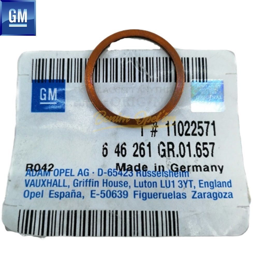 Product Code : 646261 - Oil Pump Gasket 22X27 1.2/1.4 Opel Astra J, Corsa D E, Insignia A, Meriva B, Mokka, Zafira C, Cruze, Chevrolet Trax GM Genuine 646261 - 11022571