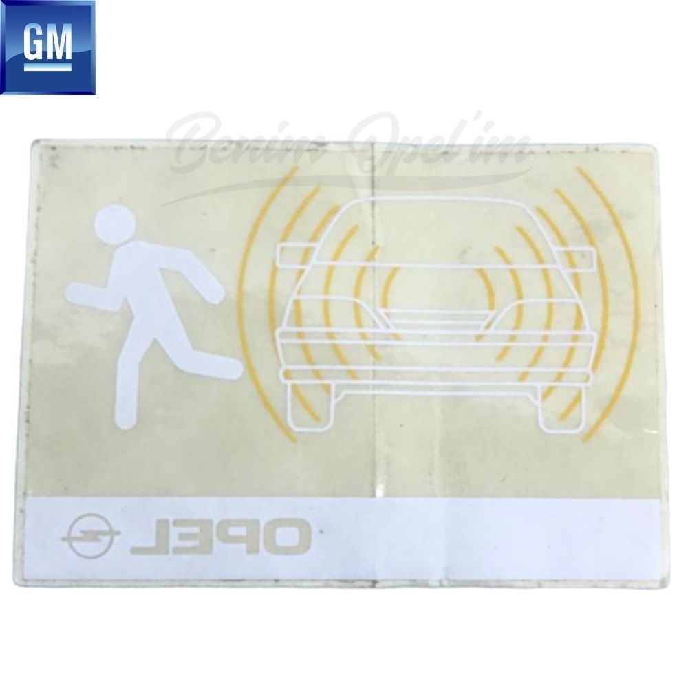 Product Code : 1616120 - Opel Logo Windscreen Theft Alarm Sticker GM Original 1616120